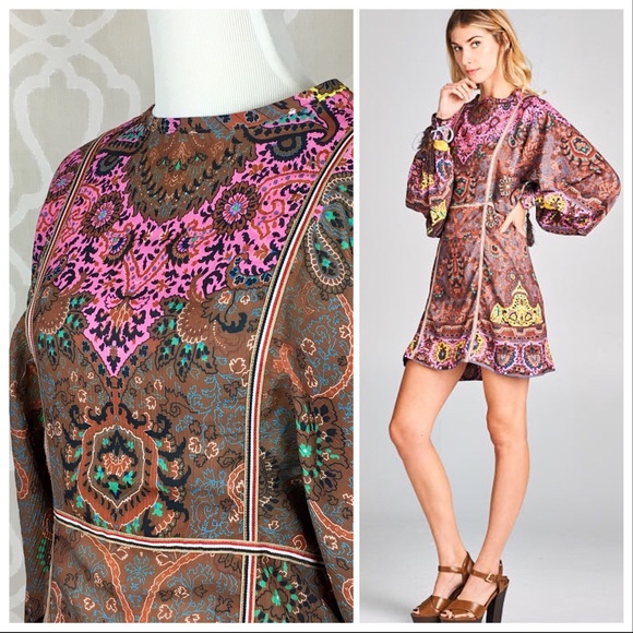 Boho Mixed Media Gypsy Dress- *See Description* - Picture 3 of 8